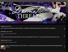 Tablet Screenshot of dramaticthreads.com